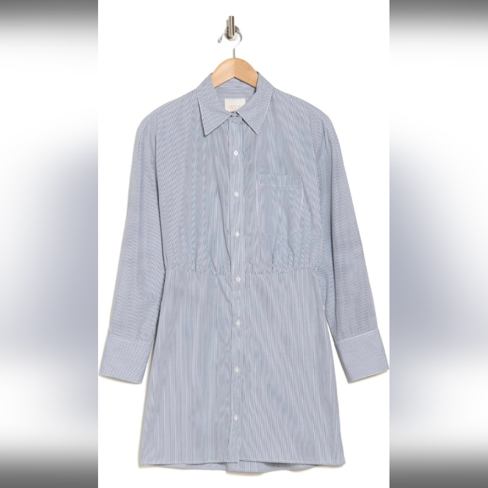 TWP Devon Mini Pinstripe Shirtdress X-Large NWT $525
#poplin cotton #longsleeve